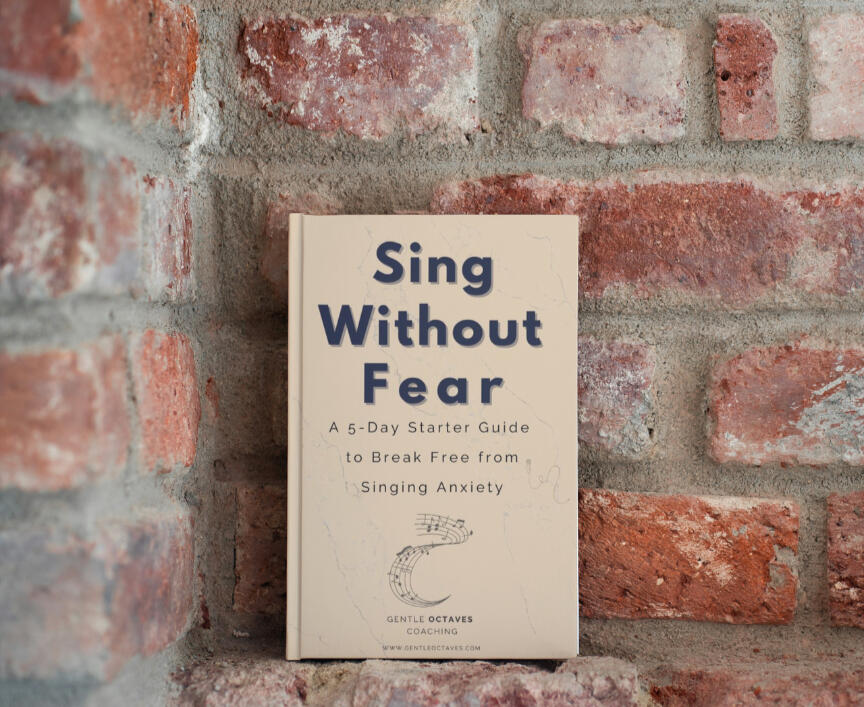 Cover of the “Sing Without Fear” 5-day starter guide to break free from singing anxiety